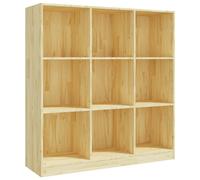 (brown) vidaXL Solid Pinewood Book Cabinet/Room Divider Room Partition Multi Colours