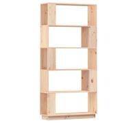 (brown) vidaXL Solid Wood Pine Book Cabinet/Room Divider Bookcase Rack Multi Colours