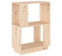 (brown) vidaXL Solid Wood Pine Book Cabinet/Room Divider Furniture Multi Colours