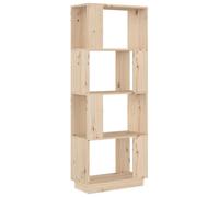 (brown) vidaXL Solid Wood Pine Book Cabinet/Room Divider Rack Book Stand Multi Colours