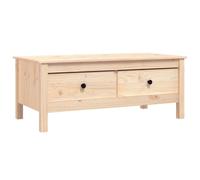 Vidaxl Coffee Table 100X50X40 Cm Solid Wood Pine, Brown