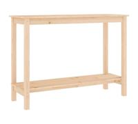 Console Table Natural Pine 110x40x80 cm Solid Wood Rustic Hallway Slim