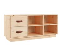 (brown) vidaXL Solid Wood Pine Shoe Bench Shoe Storage Cabinet Unit Rack Multi Colours