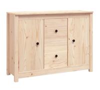 vidaXL Sideboard 100x35x74 cm Solid Wood Pine UK