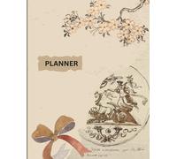 Brown Vintage Planner | 120 Pages | Classic Minimal Journal Notebook for Daily Planning, Productivity, and Organization