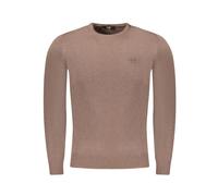Brown Viscose Men Jumper - male - Cavalli Class - Round-neck Knitwear - Brown - XL - Knitwear XL