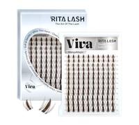Brown Viva Lash Clusters Manga Lashes Clusters Wet-Look Spiky Cluster Eyelash Extensions Cluster Lashes Eyelash Clusters Pestañas Postizas Naturales WideSpan Invisible Lash Band(Brown Viva Lash Only)