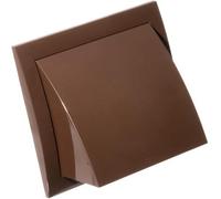 Brown Wall Outlet Duct Cowl 150mm X 150mm / 100mm