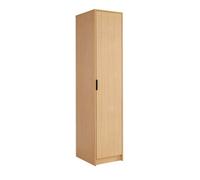 Brown Wardrobe 1 Door Space Saving Bedroom Home Furniture Clothing Storage