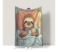 Brown Warm Bed Blanket Lazy Cozy Healing Cute Couch Blanket Fluffy Soft Warm For children teenagers adults and the elderly Queen (200 x 200 CM)
