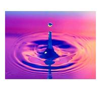 Brown Water Drop Splash Canvas Wall Art Print