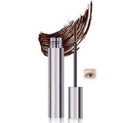 Brown Waterproof Mascara for Sensitive Eyes, Tubing Lash Lengthening & Curling with Precision Wand, Smudge Resistant Lightweight Volumising Mascara for Natural Soft Definition