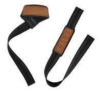 Brown Weight Lifting Straps 66 cm Padded Neoprene Weight Lifting Straps for Strength Training Strength Training
