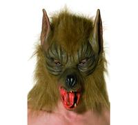 Brown Werewolf Mask Adult Deluxe Halloween Full Face Mask Fancy Dress Wolf