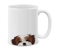 Brown White Shih Tzu Cup Classic Tea Mug Funny Coffee Cups 330Ml for Milk Restaurant Syrup
