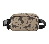 Brown Wild West Cowboy Waterproof Women Fanny Packs Hip Pack Belt Bag Colorful Waist Pouch for Women, Brown Wild West Cowboy, 8 x 5.3 x 2.3 inch, Funny Cute, Brown Wild West Cowboy, 8 x 5.3 x 2.3 inch
