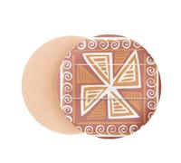 Brown Windll Mexico Totems Ancient Civilization Air Cushion Makeup Foundation Sponge Powder Puff
