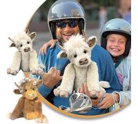 (Brown, without music) 2024 Highland Cow Wearing Flowers,scottish Handmade Highland Cattle,highland Cowaa