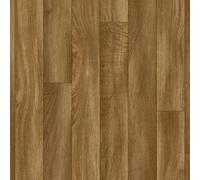 Brown Wood Effect Anti-Slip Vinyl Flooring For Livingroom, Kitchen, 2mm Thick Cushion Backed Vinyl Sheet-4M(13'1") X 2M(6'6")-8M²