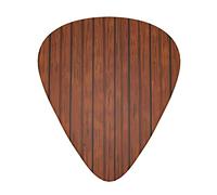 Brown Wood Pattern Guitar Plectrums Classical Triangle Bass Acoustic And Electric Guitar Plectrums For Guitarists 12 Pieces