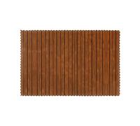 Brown Wood Pattern Placemats for Dining Table Set of 6 - Waterproof - Wipe Clean - Heat Resistant - Anti Slip Dining Table Place Mats, Suitable for Indoor & Outdoor Use, 18â€™â€™Ã-12â€™â€™