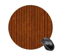 Brown Wood Pattern Round Mouse Pad Smooth Glide Gaming Mousepad Extra Density Portable Comfortable Mouse Mat for Desk, Home, Office 7.8x7.8 Inches