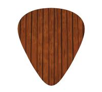 Brown wood pattern the 12-piece guitar picks include three picks: thin, medium and heavy. suitable for electric, acoustic and bass guitars of all strengths