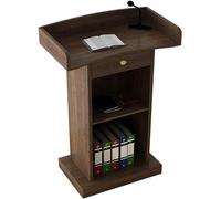 Brown Wooden Podium Stand Professal Lectern for Schools & Events Standing Presentat De Classroom Speaker Receptive Public Speaking Podium