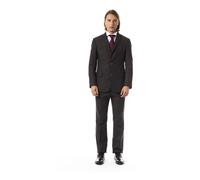 Brown Wool Two-Button Suit - male - Byblos - Single Breasted Suits - Brown - L - Suits L