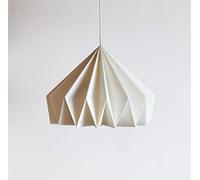 Brownfolds Paper Origami Lamp Shade; Vanilla Bliss Dual Pack |White|(LxWxH) 30CM X 30CM X 23CM
