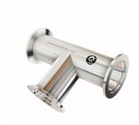 BROWNIAN MOTION TECHNOLOGY superior grade - Long KF40 Tee 3-Ways Vacuum Adapter, All Ends with KF-40 (NW40) Flange, Made of Stainless Steel 304, Finely Polished (Long KF40 T A:130mm B: 65mm)