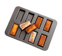 Brownie Baking Pan, Small Loaf Molds, 10.04x7.87x1.57 Inches, Divided Rectangle Tray, Non Stick Design for Muffins, Brownies, Cupcakes and Cheesecake (Multicolor)