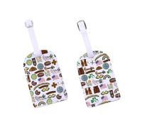 Brownie Scouts Icons Luggage Tag Scout Leader Purse Info Tag Scouting Troop Baggage Tag Scout Master Gift Cookie Season Gift, Brownietag-us