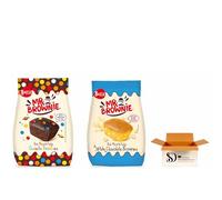 Brownie Variety Pack 400g | Galactic Brownies 200g & White Chocolate Brownies 200g | Soft Chocolate Brownie Bites Multipack