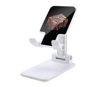 Brownie with Chocolate Drizzle Foldable Mobile Phone Holder Stand for Desk White-style