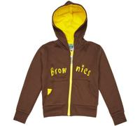 Brownies Girl's Hooded Sweatshirt, Brown, 30 inch
