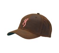 Browning Celine Wax Cap Baseball Cap Hat - Dark Brown/Pink - One Size