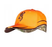 Browning Logo Stalkers Baseball Hat Cap Ranger Orange Camo Piping