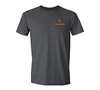 Browning Men's Buckmark T-Shirt, Hunting & Outdoors Short Sleeve Graphic Tees, Half Realtree Edge Buckmark (Dark Heather), XXL