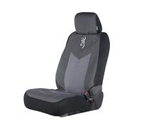 Browning Universal Front and Bench Seat Covers, Water Resistant for Car, Truck, and SUV, Chevron (Heather Black)