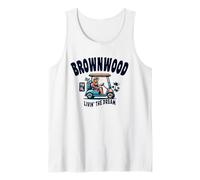 Brownwood TV Florida USA Fun Golf Cart Design Tank Top