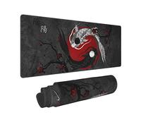 Browrrsson Japanese Art Mouusepad Japanese Art Koi Fish Gaming Mouse Pad Extended Stitched Edges Mousepad,Large Mouse Mat Desk Pad Personalized The Office Mouse Pad 31.5 X 11.8 Inch