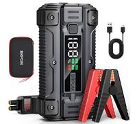 BRPOM Car Jump Starter, 6000A Peak 26800mAh (Up to All Gas or 10L Diesel Engine, 50 Times) 12V Auto Booster Battery Charger Jump Box with Quick Charger Smart Jump Cables