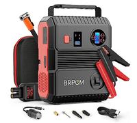BRPOM Car Jump Starter with Air Compressor, 150PSI 4500A Peak 24000mah (Up to All Gas or 8.0L Diesel Engine, 50 Times) Portable Jump Starter 12V Auto Battery Jump Pack QC 3.0 with 160W DC Out