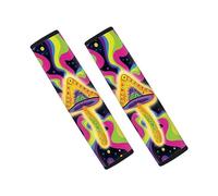 Brpzosi Abstract Mushrooms Pattern Auto Seat Belt Cover for Adult Youth Kid Toddler Stylish Soft Comfort Seatbelt Covers Shoulder Bags Straps Protector Fits Cars Trucks SUV Camera Backpack Pad