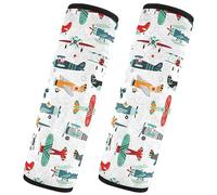 Brpzosi Airplanes Car Seat Belt Cover Pad for Babies Kids Seatbelt Strap Covers Soft Neck Protectors Covers for Cars Toddler Adult 2 Pack