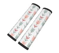 Brpzosi Arrow Green Peach Car Seat Belt Pad CoverSeatbelt Protector Pack of 2 Car Interior Decor