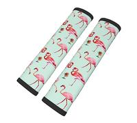 Brpzosi Blue-Flamingo Seatbelt Covers 2 Pcs Auto Seat Belt Cover Pad Car Seat Cushion Pad Silicone Car Seat Straps Shoulder Pads for Women Men