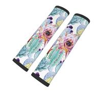 Brpzosi Cactus Succulents Car Seat Belt Cover Pad Universal Car Accessories for Women Men Interior, Seatbelt Covers Shoulder Strap Pad Soft and Comfortable Seatbelt Cushion Car Interior Accessories