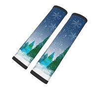 Brpzosi Christmas Trees 2 Pack Car Seat Belt Pad Cover,Soft CarSeat Belt Strap Shoulder Pad for Adults and Children,Suitable for Car Seat BeltYour Neck and Shoulder